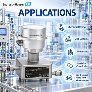 Endress+Hauser Cubemass C 100 8C1B Medidor de Flujo Másico Ultra Compacto de Alta Precisión Coriolis para Bajas Presiones y Gases - Product Image 3