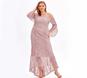 Eleganti <span class=keywords><strong>abiti</strong></span> da damigella d'onore asimmetrici da sposa Sexy <span class=keywords><strong>con</strong></span> <span class=keywords><strong>scollo</strong></span> a barca in pizzo <span class=keywords><strong>con</strong></span> motivo traforato a svasato <span class=keywords><strong>abiti</strong></span> da damigella d'onore - Product Image 5