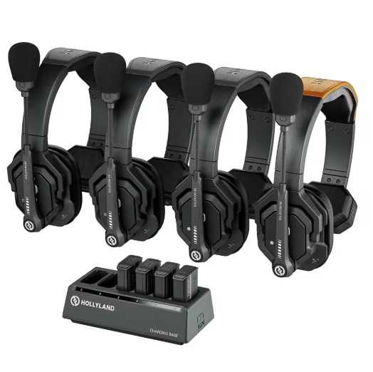 Hollyland Solidcom SE 19G/24G Full-Duplex ENC Aluminum Alloy Wireless Intercom Headset System with Noise Reduction
