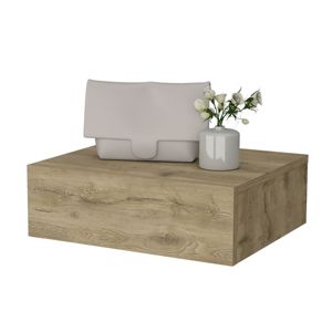 DB Vienna, mesita de noche flotante moderna nórdica montada en la pared, elegante y espacioso cajón de madera maciza, almacenamiento para uso en dormitorio y apartamento - Product Image 6