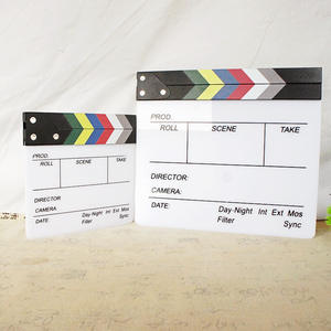 KAZHI Professionnel Acrylique <span class=keywords><strong>Clapper</strong></span> Board DYB-m TV Film Home Movie Action Scenes Director Film Photo Studio Accessoires - Product Image 3
