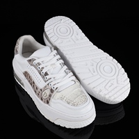 Baskets plateforme en cuir de crocodile blanc 100 %, bout rond, à lacets, semelle épaisse, chaussures décontractées toutes saisons