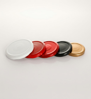Bouchon métallique à visser de 38 mm, 43 mm, 53 mm, 63 mm, 70 mm, 82 mm pour pots en verre de confiture, miel, piment, lait