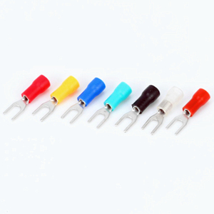 Borne en cuivre violet en métal jaune 10 12 14 16 18 20 22 AWG connecteur de fil de câble d'alimentation U/Y Type <span class=keywords><strong>gaine</strong></span> borne de presse à froid - Product Image 1