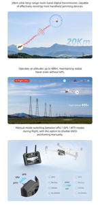 आउटडोर फिमी x8t v640 + tx20 थर्मल इमेजिंग ड्रोन लंबे 20 किमी इमेज वीडियो ट्रांसमिशन नाइट विजन कैमरा लंबी बैटरी - Product Image 4