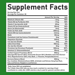 Gotas Líquidas Endocrinas Femeninas de Alta Calidad con Riboflavina, Suplemento para la Menopausia, Formas Fáciles y Naturales de Mejorar tu Bienestar - Product Image 2