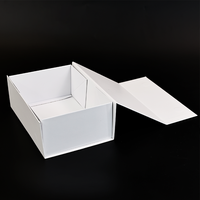 Custom Logo Foil Stamping Magnetic Packaging Gift Box Flip Top Cardboard Eco Jewelry Package Paper Folding Box