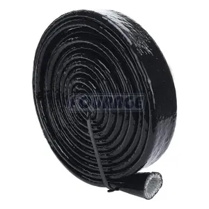 High Temperature Fiberglass Fire Sleeve Heat Resistant Braided Sleeve with Silicone Coated Hose