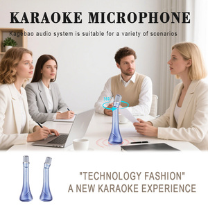New Portable Rotatable <b>Wireless</b> <b>Microphone</b> Singing Amplifier Speaker - Product Image 2