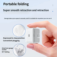 Chargeur Type C 30W OEM ODM, chargeur rapide PD, chargeur de téléphone avec prise pliable Type C, charge rapide pour iPhone, adaptateurs de charge