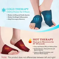 Enveloppe de thérapie par gel souple réutilisable avec logo personnalisé pour le traitement de l'arthrite, des gonflements et des douleurs du pied et du gros orteil.