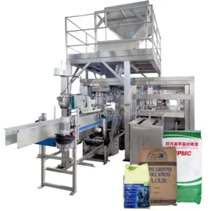 New Product 10kg 20kg 25kg 50kg Multi-function Filling Machine River Sand Woven Sack Bag Color Touch Screen Packaging Machine