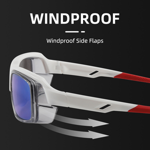 Lunettes de soleil de cyclisme personnalisables UV400 ultralégères, usine OEM, monture à bordure complète détachable, <span class=keywords><strong>lentille</strong></span> <span class=keywords><strong>myope</strong></span>, protection latérale complète AOCHI - Product Image 4
