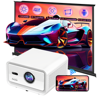 Projecteur vidéo portable Cubelite MINI 1080P WiFi avec télécommande, 1500 ANSI, Full HD, compatible 4K, LED, Android 12, Pico, autofocus