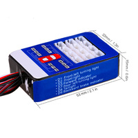 Jeu de 12 lumières flash LED RC pour modèles réduits intelligents de voitures en plastique télécommandées Lumières artificielles de voiture