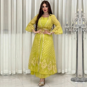 Eid AAdha Robe de soirée arabe musulmane Robe abaya brodée pour femme - Product Image 4