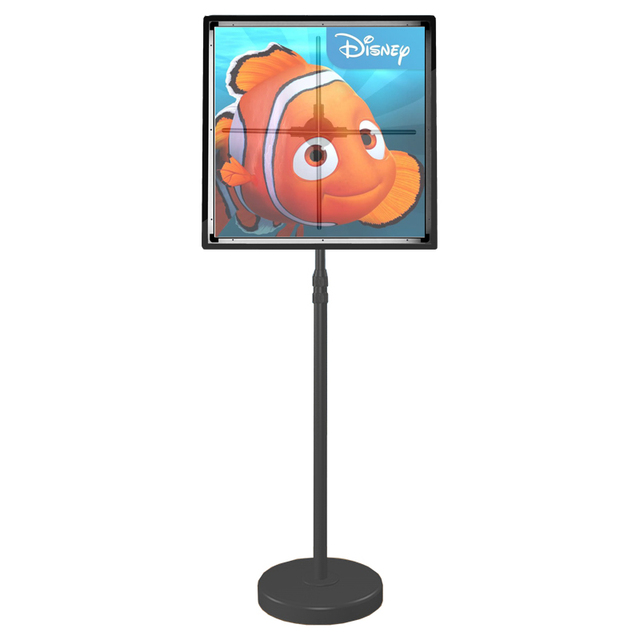 65cm Hologram 3D Display Fan With Square Aluminum Alloy Frame High Resolution Holographic Projector With Floor Stand