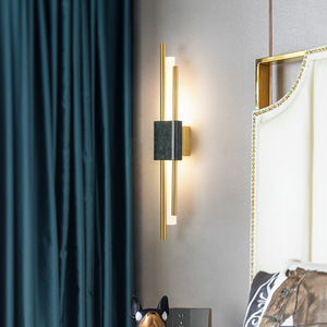 Modern Luxury Minimalist <b>Copper</b> LED Wall <b>Lamp</b> Green Rectangular <b>Shade</b> Ra90 700 Lumens 3500K Warm White Touch Control 3-Year - Product Image 4