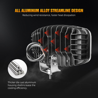 Prix usine 9-30v 60W blanc jaune DRL double Position projecteur lumière 10 pouces ovale Led conduite lumière pour camion tout-terrain 4WD SUV