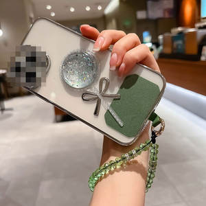 Cordon personnalisé pour téléphone portable avec attache, bracelet de poignet perlé en cristal pour téléphone mobile - Product Image 6