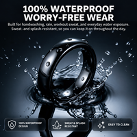 Bague Intelligente NFC, Paiement Intelligent, Bague Imperméable Portable pour Hommes et Femmes, Logo Personnalisé
