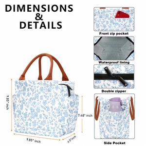 Leakproof Cooler <b>Food</b> Lunch <b>Containers</b> Reusable High Capacity <b>Insulated</b> Lunch Tote Bags - Product Image 2