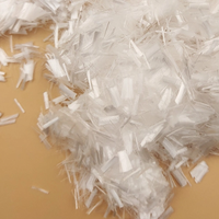Fibre discontinue de polypropylène vierge 0.9D * 12mm de haute qualité pour les fabricants et les fournisseurs de fibres de polyester de béton et de mortier