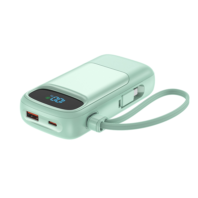 New Products 2025 Consumer Electronics Digital Display Large Capacity Type-C Built-in Cable Fast Charge 10000mAh Power Banks