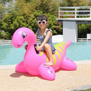 Interesting Life <b>Inflatable</b> Dinosaur <b>Float</b> 135x75x80cm Thickened PVC Kids Swimming Ring Pool Toy - Product Image 1