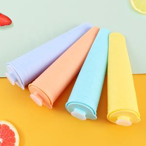4 moules à sucettes glacées d'été en silicone multicolores et réutilisables pour enfants, moules à crème glacée <span class=keywords><strong>calippo</strong></span> écologiques avec couvercle pour bricolage - Product Image 6
