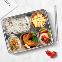 Stainless Steel Lunch Tray, School Canteen Use