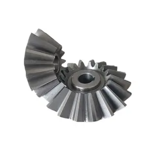 Factory OEM steel Small Spiral steel straight bevel gear with keyway