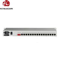 Multiplexeur de fibre PDH 16e1, 19 pouces, point à point SDH, convertisseur de fibre