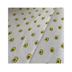 Nieuw Ontwerp Superzacht Laken Stof 100% Polyester Stof Schattige Avocado Patroon Stof