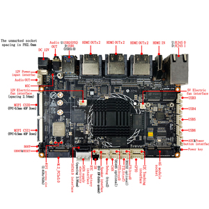 Rk3588 sáu màn hình hiển thị <span class=keywords><strong>Android</strong></span> Mainboard Bo mạch chủ 4k 8K HD cho đa màn hình máy quảng cáo - Product Image 3