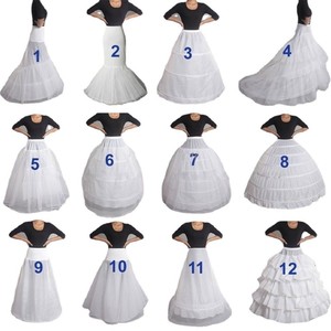 गर्म ब्राइडल शादी पेटीकोट अंडरस्कर्ट सफेद शादी पेटीकोट बॉल गाउन ड्रेस अंडरस्कर्ट स्कर्ट आधा पर्चियों शादी के सामान - Product Image 2