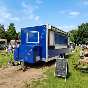 YLROAD 5m Custom Mobile Food Truck with Commercial Deep Fryer Fast Food and Snack Trailer for the European Market - Product Image 1