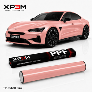 ฟิล์มกันรอยรถยนต์ XP3M สีชมพูเงา TPU PPF หนา 7.5 มิล ซ่อมแซมตัวเองได้ ป้องกันรอยขีดข่วน ป้องกันสีเหลือง ช่องระบายอากาศ - Product Image 1