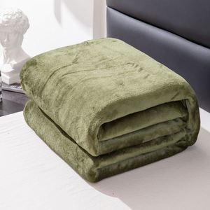 Luxury Eco-Friendly Flannel Knitted <b>Sofa</b> <b>Cover</b> Comfortable Stylish Plain Design Printed Reusable Skin-Friendly Warm <b>Throw</b> Office - Product Image 4