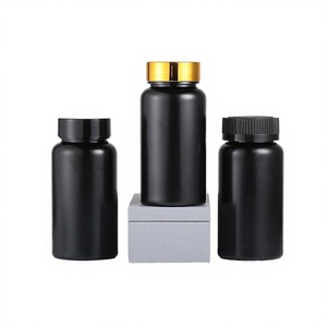 ขวดพลาสติก PET สีดำสำหรับบรรจุยาเม็ด วิตามิน อาหารเสริม ขนาด 100 ซีซี 120 ซีซี 150 ซีซี - Product Image 2