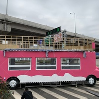 Bus de restauration en acier galvanisé certifié CE pour matcha, crème glacée et thé, vente de snacks tendance, bus de restauration préféré des jeunes