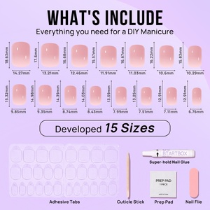 Btartbox – Lot de 30 faux ongles à presser personnalisés, vente en gros, ongles artificiels de haute qualité, faits à la main, en gel souple - Product Image 4
