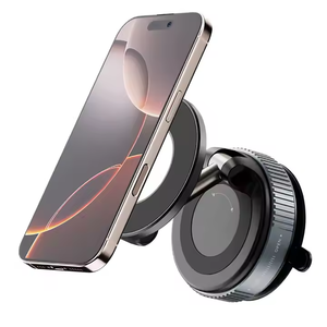 Nouvelles tendances <span class=keywords><strong>360</strong></span> rotation aspiration sous vide support de téléphone en alliage d'aluminium vide magnétique Adsorption support de téléphone pour salle de sport voiture mur verre - Product Image 3