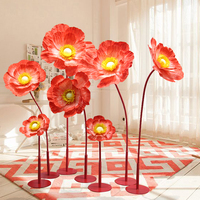 Fleurs de coquelicot en papier géant faites à la main fleurs décoratives artificielles directes d'usine pour le nouvel an chinois fête des mères festive
