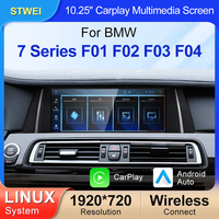 Système Linux STWEI 10,25 pouces, CarPlay sans fil, navigation automobile Android, vidéo, musique, BMW Série 7 F01-F02 F03 F04