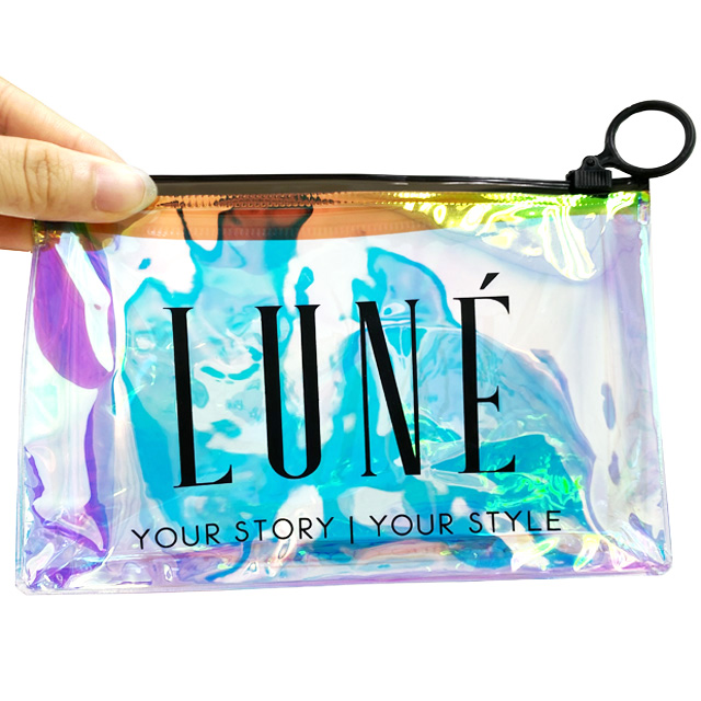 Slider Handle, Portable Travel Luggage Pouch, Clothes Storage Bag, Organizer, Vinyl Storage Bags, Dual Zippers