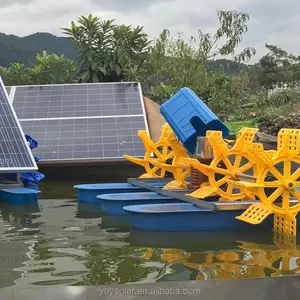 1500W 3 Zoll DC 96V Solar betriebener Teich be lüfter Solar schwimmender Teich Sauerstoff pumpe für Fischteich