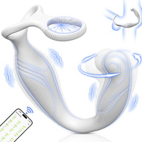 Neuer Elektrischer Prostata-Massager mit Rotierender Vibration Analplug für Männer Ferngesteuertes Erwachsenen-Sexspielzeug Modell AT45 Hergestellt in China