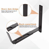 Supports de jardinière réglables en fer pour balustrade de terrasse, installation sans perçage sur fenêtre, durables pour le jardin