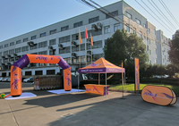 Tentes gonflables personnalisées pour salons professionnels en plein air, impression de logo, promotion publicitaire, arche gonflable